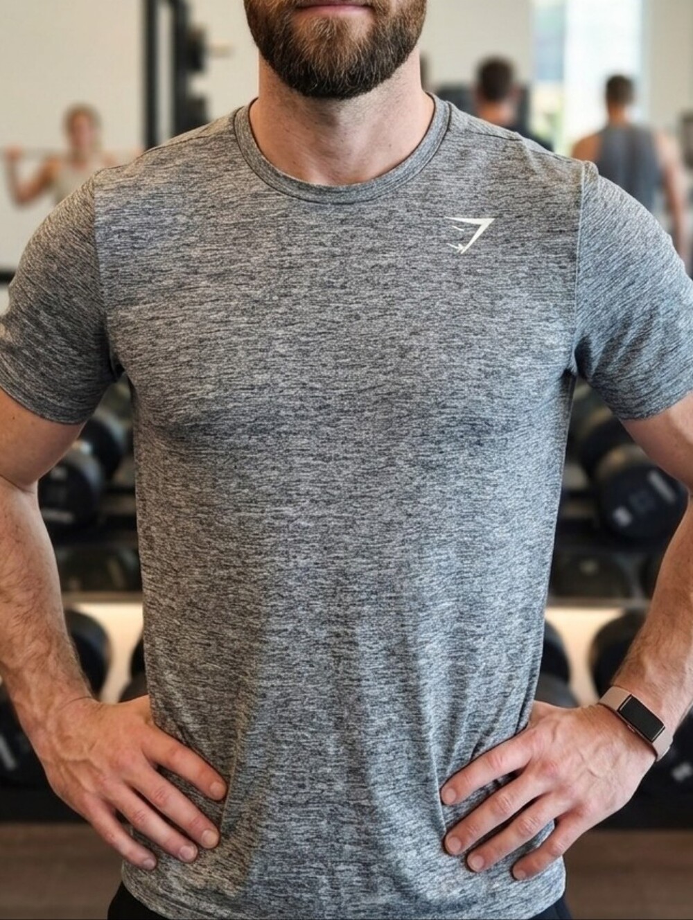 Gymshark Men’s Heather Gray Performance Tee
